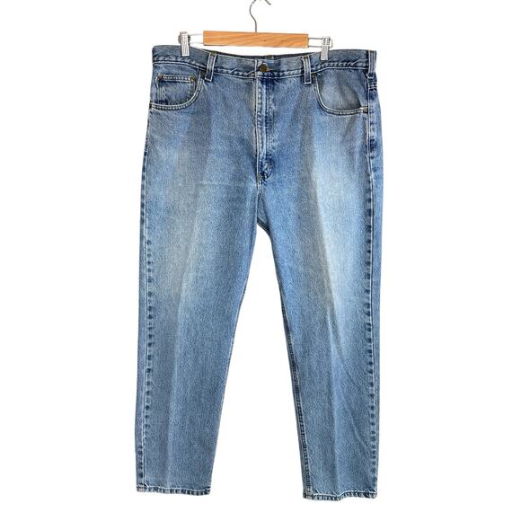 Carhartt B18 Traditional Fit Tapered Jeans Stonewash Light Medium Blue 40x30 - Picture 1 of 16